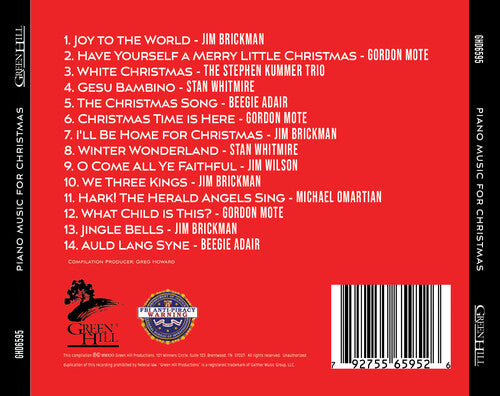 Música de piano para Navidad (Varias) (CD)