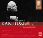 the album cover for Djansug Kakhidze - Brahms: Symphony No. 1 In C Minor, Op. 68 & Grieg: Peer Gynt Suite