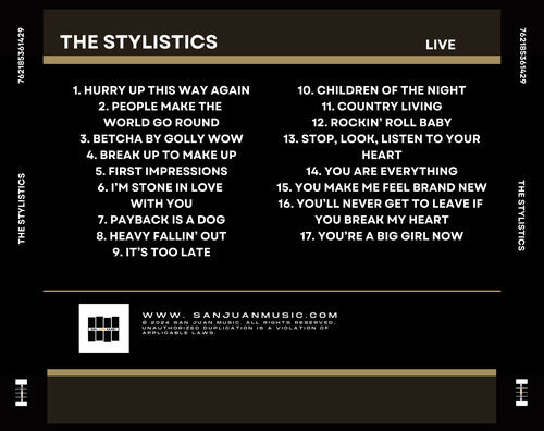 The Stylistics - The Stylistics - LIVE! (CD)