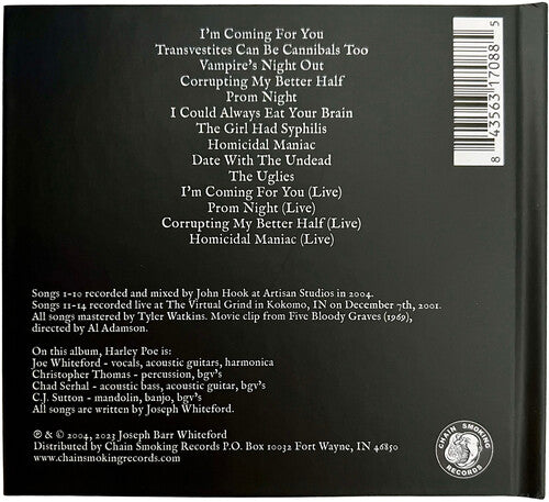 Harley Poe - In the Dark: Or, B-Movie Trash (CD)