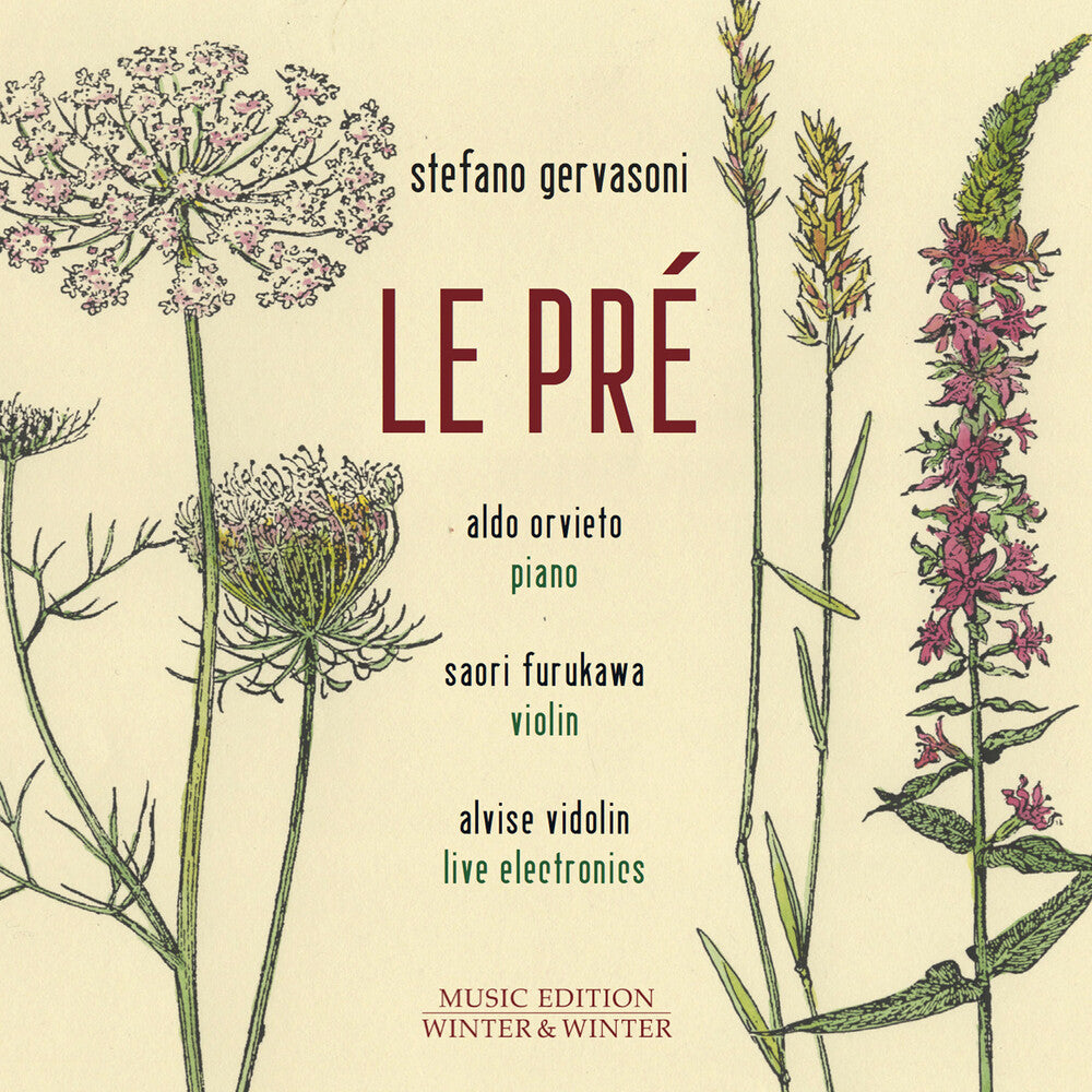the album cover for Stefano Gervasoni - Le Pre