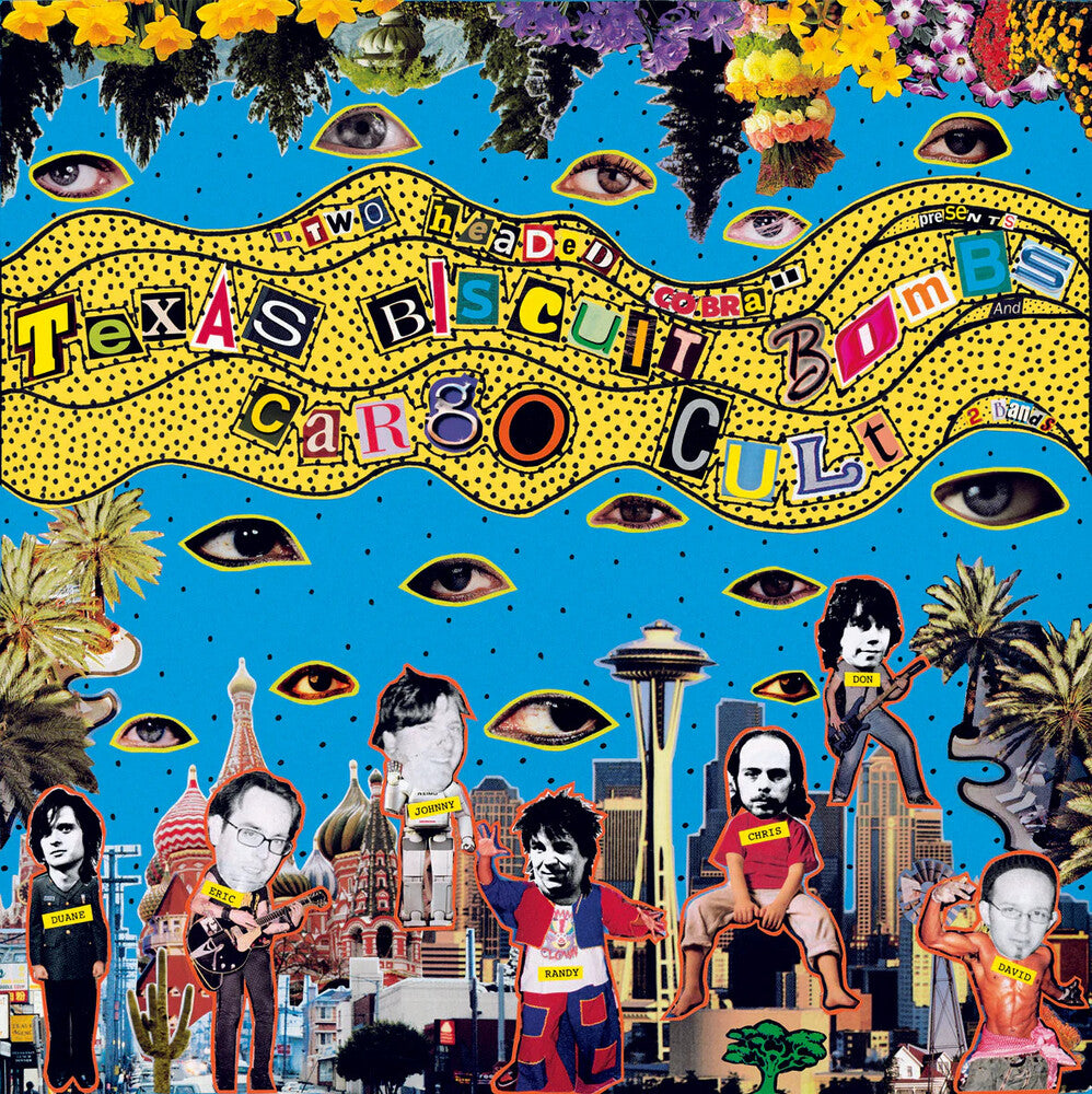 the album cover for Cargo Cult / Texas Biscuit Bombs - The Two-headed Cobra