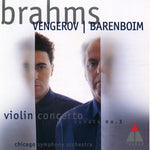 the album cover for J. BRAHMS - Violin Concerto In D Major / Sonata No 3 D Minor