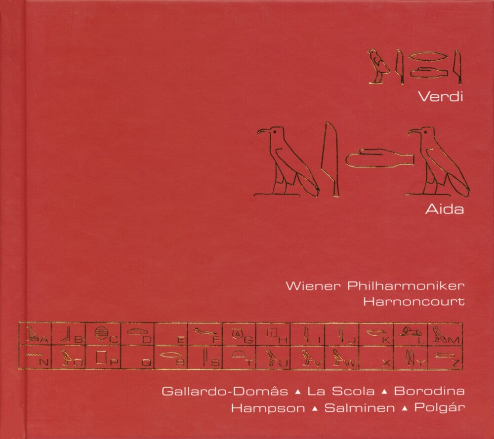 the album cover for Nikolaus Harnoncourt - Aida