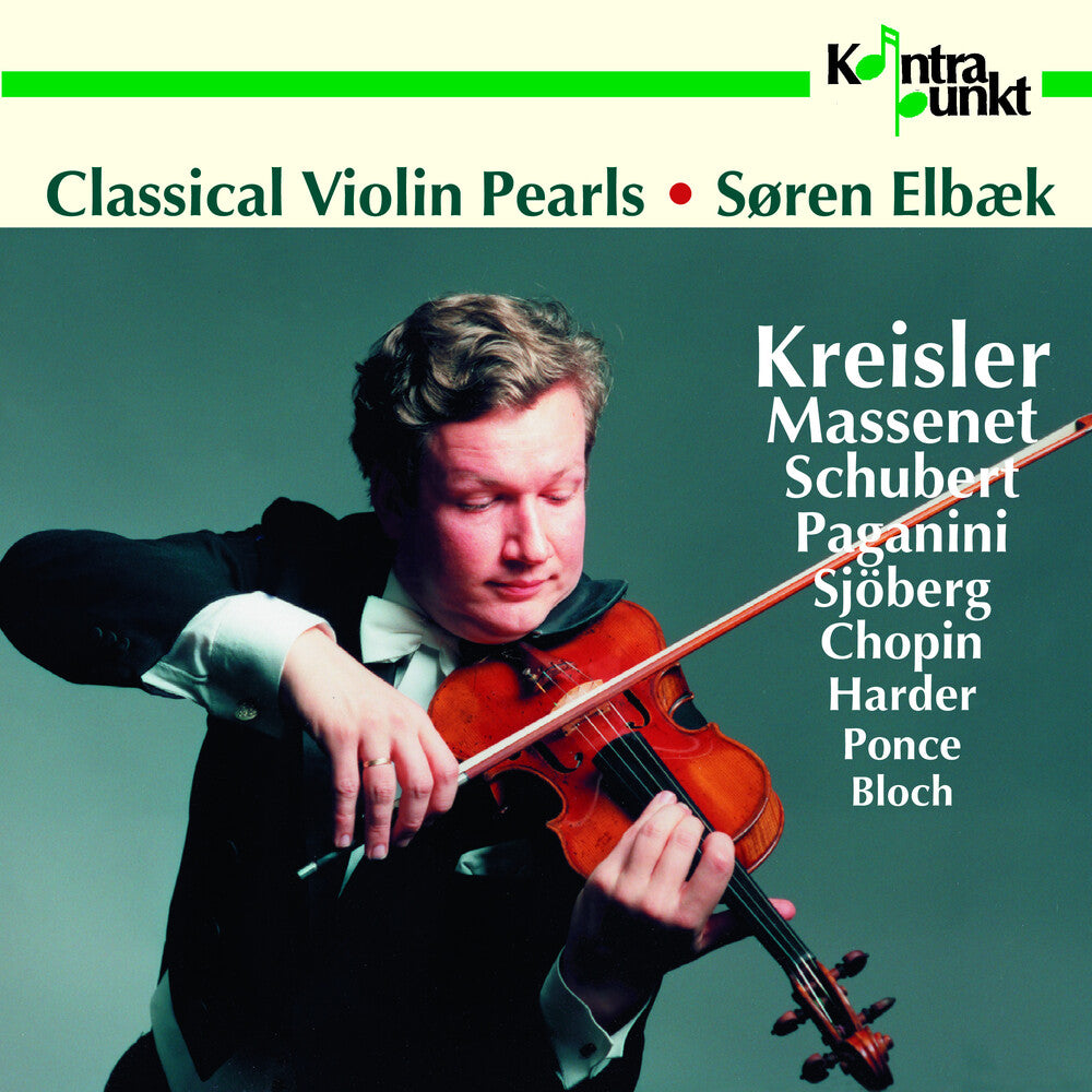 the album cover for Soren Elbaek - Classical Violin Pearls