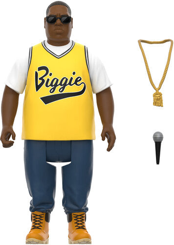 Super 7 - Notorious B.I.G. - ReAction Figures Wv4 - Notorious B.I.G. (Yellow Jersey)