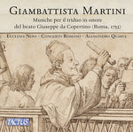 the album cover for Martini / Alessandro Quarta / Concerto Romano - Musiche Per Il Triduo In Onore