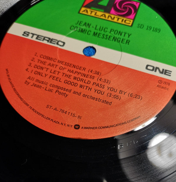 Jean-Luc Ponty : Cosmic Messenger (LP, Album, RI)