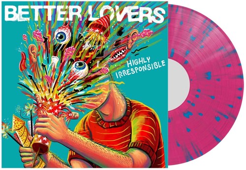 Mejores amantes - Altamente irresponsables - Salpicaduras de rosa y azul (vinilo)