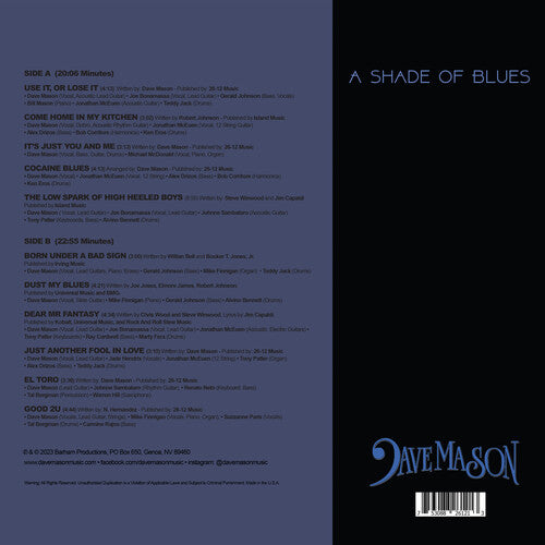Dave Mason - A Shade of Blues - Blue (Vinyl)