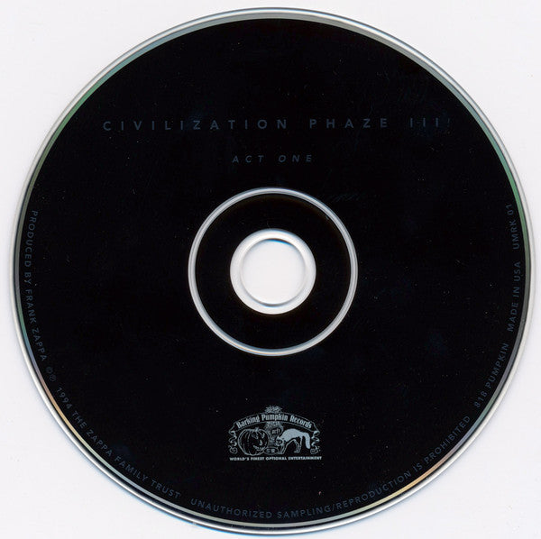 Frank Zappa : Civilization Phaze III (2xCD, Album, ARC)