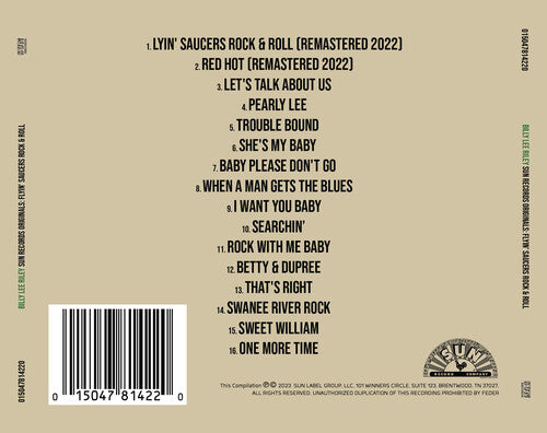 Billy Lee Riley - Originales de Sun Records: Flyin' Saucers Rock & Roll (CD)