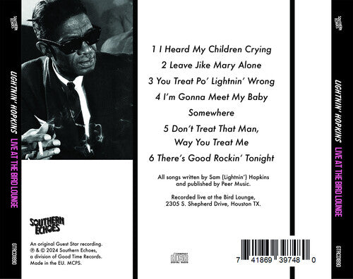 Lightnin' Hopkins - Live at The Bird Lounge (CD)