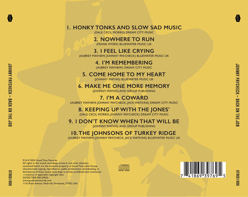 Johnny Paycheck - De vuelta al trabajo (CD)