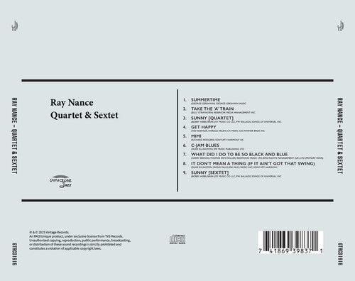 Ray Nance - Quartet & Sextet (CD)
