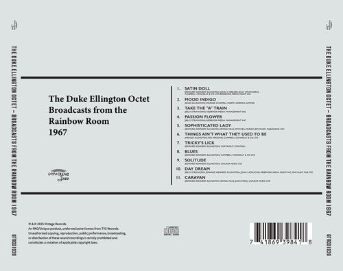Duke Ellington - Broadcasts from the Rainbow Room 1967 (CD)