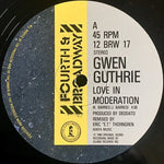 Gwen Guthrie : Love In Moderation (12", Pic)