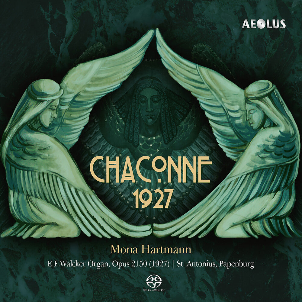 the album cover for J Bach .S. / David / Holler - Chaconne 1927 - Works For Organ