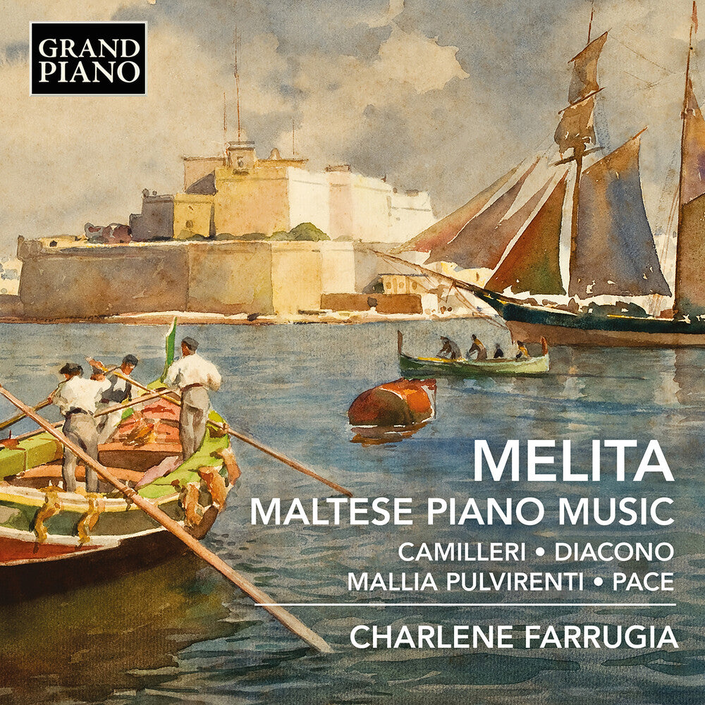 the album cover for Camilleri / Diacono / Pace - Melita - Maltese Piano Music