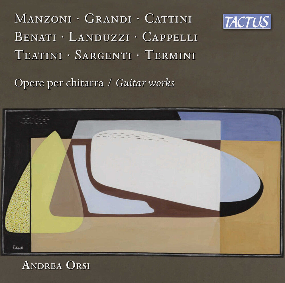 the album cover for Benati / Cappelli / Cattini - Opere Per Chitarra
