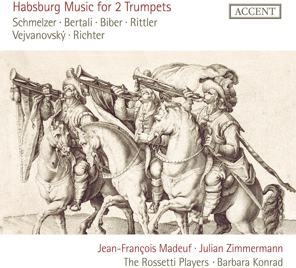 the album cover for Bertali / Biber / Zimmermann - Habsburg Music For Two Trumpets