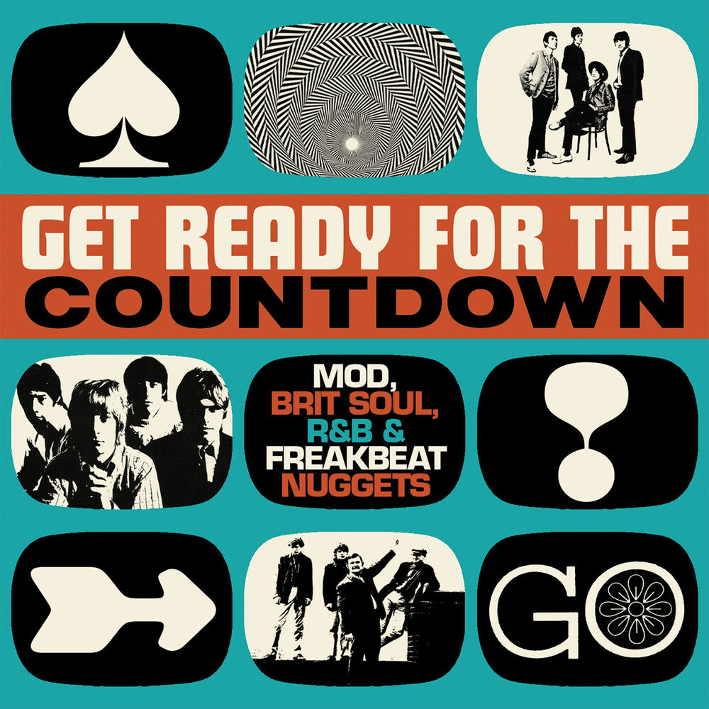 the album cover for Get Ready For The Countdown: Mod Brit Soul R&B - Get Ready For The Countdown: Mod Brit Soul R&B