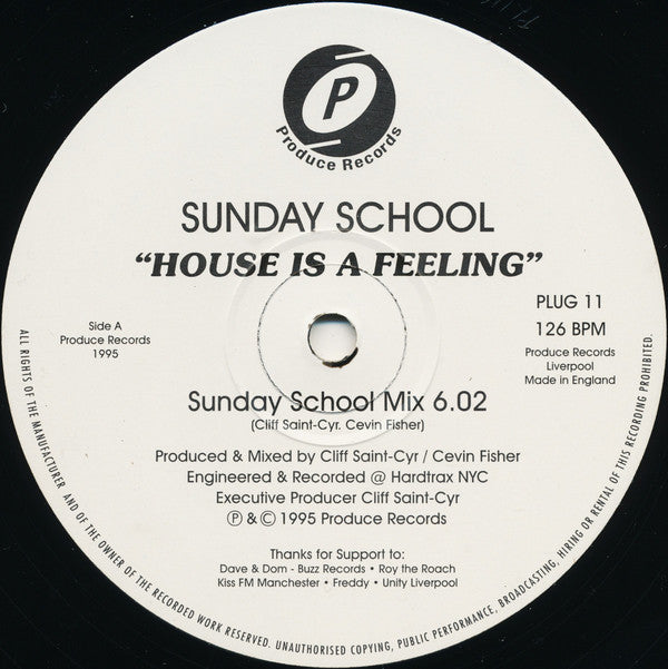 Sunday School : House Is A Feeling (12")