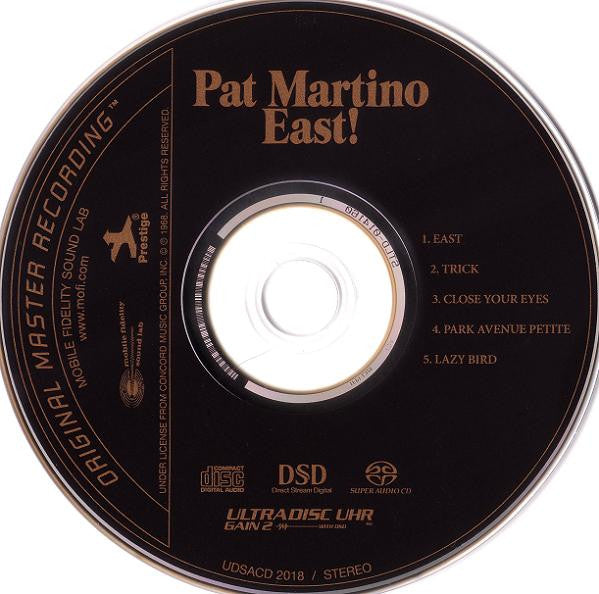 Pat Martino : East! (SACD, Hybrid, Album, RE, RM)