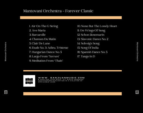 Mantovani Orchestra - Mantovani Orchestra - Forever Classic (CD)