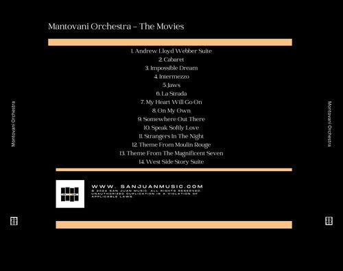 Mantovani Orchestra - Mantovani Orchestra - The Movies (CD)