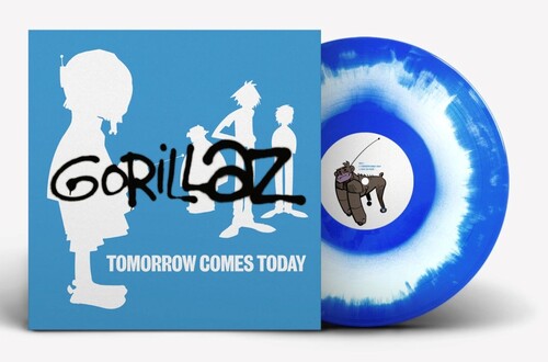 Gorillaz - Tomorrow Comes Today EP (white and blue colour-in-colour) (Vinyl)