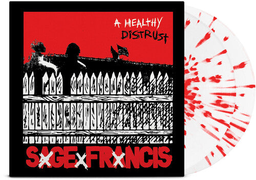 Sage Francis - A Healthy Distrust - Deluxe Anniv. Ed. - White w/Red Splatter (Vinyl)