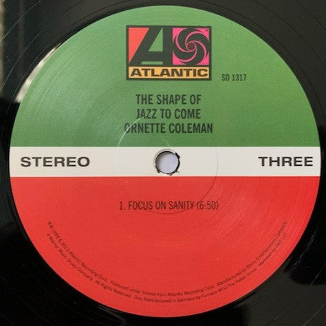 Ornette Coleman : The Shape Of Jazz To Come (2x12", Album, RE, RM, 180)