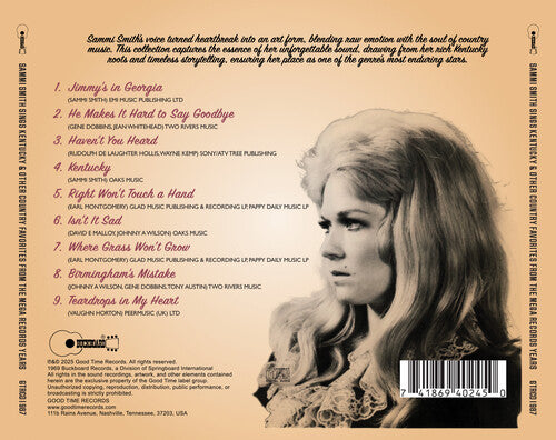 Sammi Smith - Sings Kentucky & Other Country Favorites from the Mega Records Years (CD)