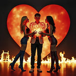 Council of Thirteen - Love Has the Fire - Clear Red with Bright Yellow Splatter (Vinyl)