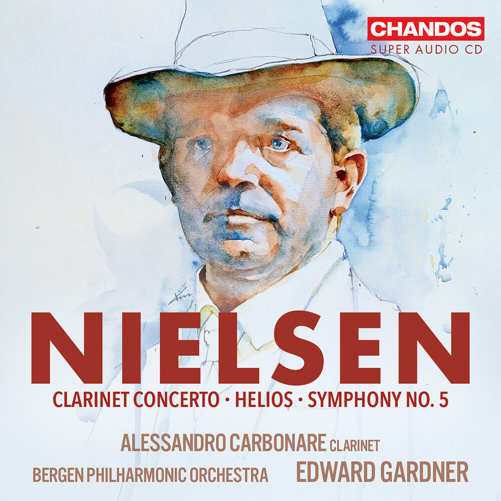 the album cover for Alessandro Carbonare - Nielsen: Helios Clarinet Con Sym No. 5