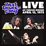 Bruce West & Laing - Live at Circus Krone, Frankfurt, Germany - April 13, 1973 - Clear Frosted Glass with Silver Swirl (Vinyl)
