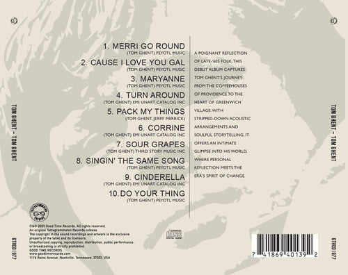 Tom Ghent - Tom Ghent (CD)