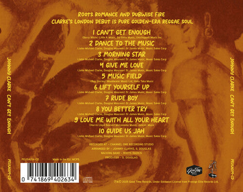 Johnny Clarke - Can't Get Enough (CD)