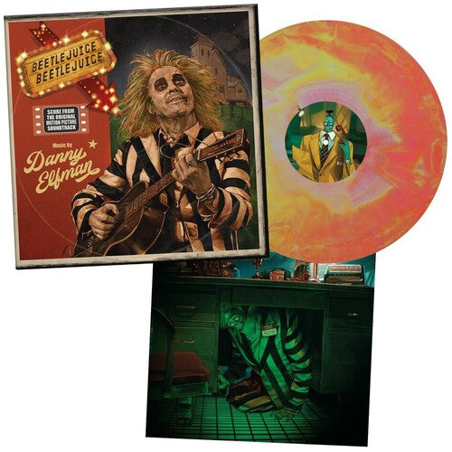 Danny Elfman - Beetlejuice Beetlejuice (Original Soundtrack) - Limited Australian Exclusive Pink & Yellow Colored Vinyl (Vinyl)