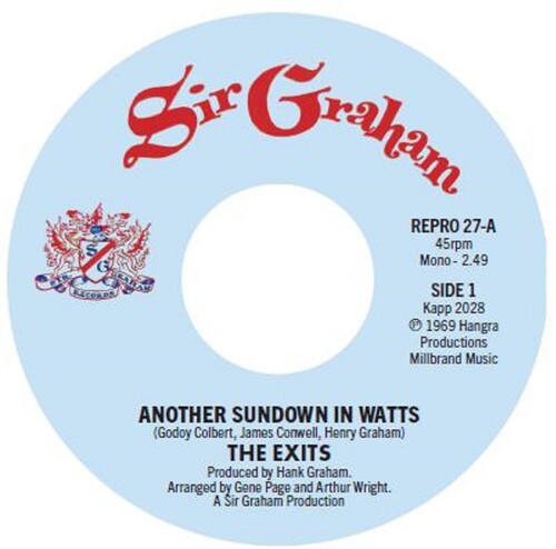 The Exits - Another Sundown In Watts / I Don't Want To Hear It (Vinyl)