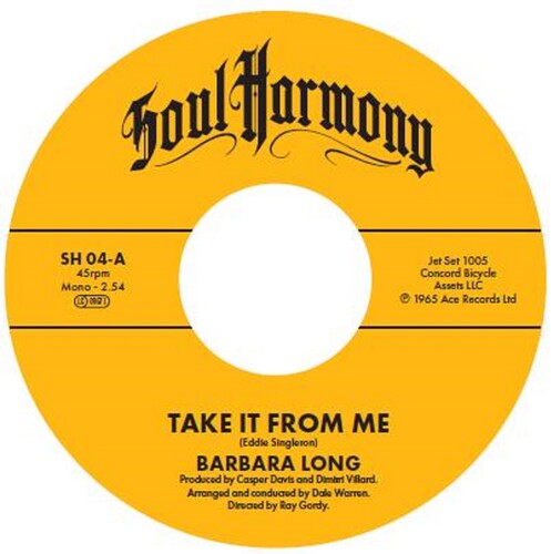 Take It From Me / Poor Loser (Vinyl)