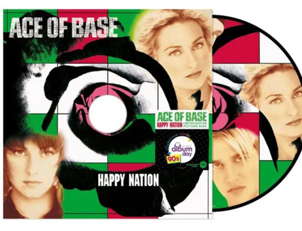 the album cover for Ace Of Base - Happy Nation (Pict) (Uk)
