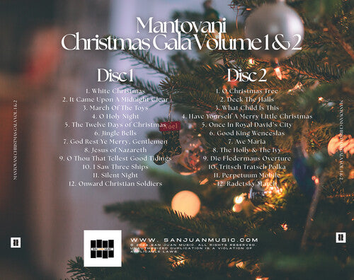 Mantovani Orchestra - Mantovani Orchestra Presents - The Christmas Gala, Vol. 1 and, Vol. 2 (CD)