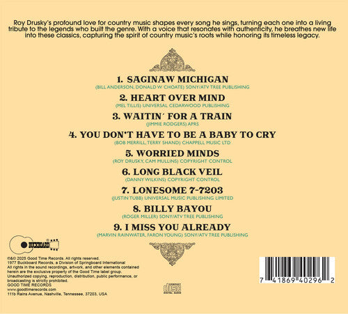 Roy Drusky - Roy Drusky Sings the Country Greats (CD)