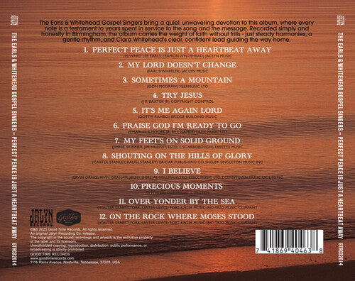 Earls & Whitehead Gospel Singers - Perfect Peace Is Just a Heartbeat Away (CD)