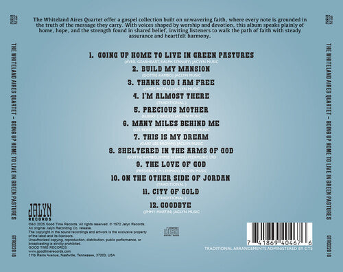 Whiteland Aires Quartet - Going Up Home to Live in Green Pastures (CD)