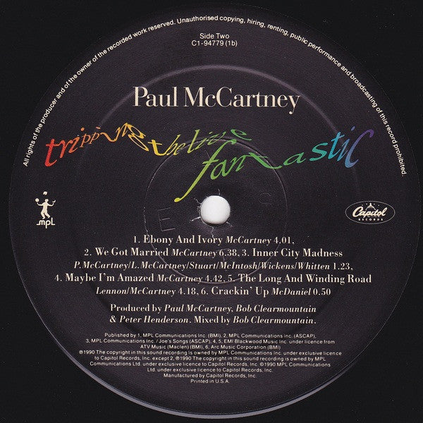 Paul McCartney : Tripping The Live Fantastic (3xLP, Album, SRC)