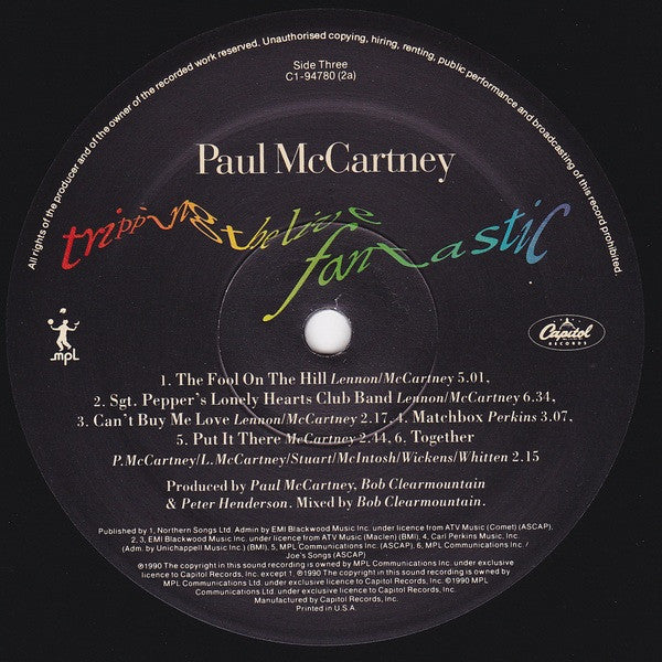 Paul McCartney : Tripping The Live Fantastic (3xLP, Album, SRC)