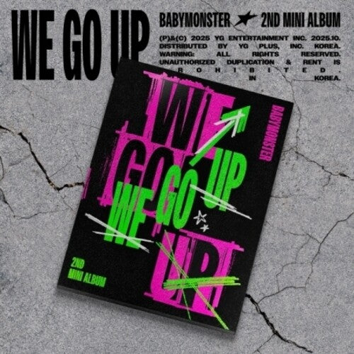 BABYMONSTER - We Go Up - Up Version - incl. 72pg Photobook, Folded Poster, 6 Selfie Photocards, Postcard + 2 Logo Stickers (CD)